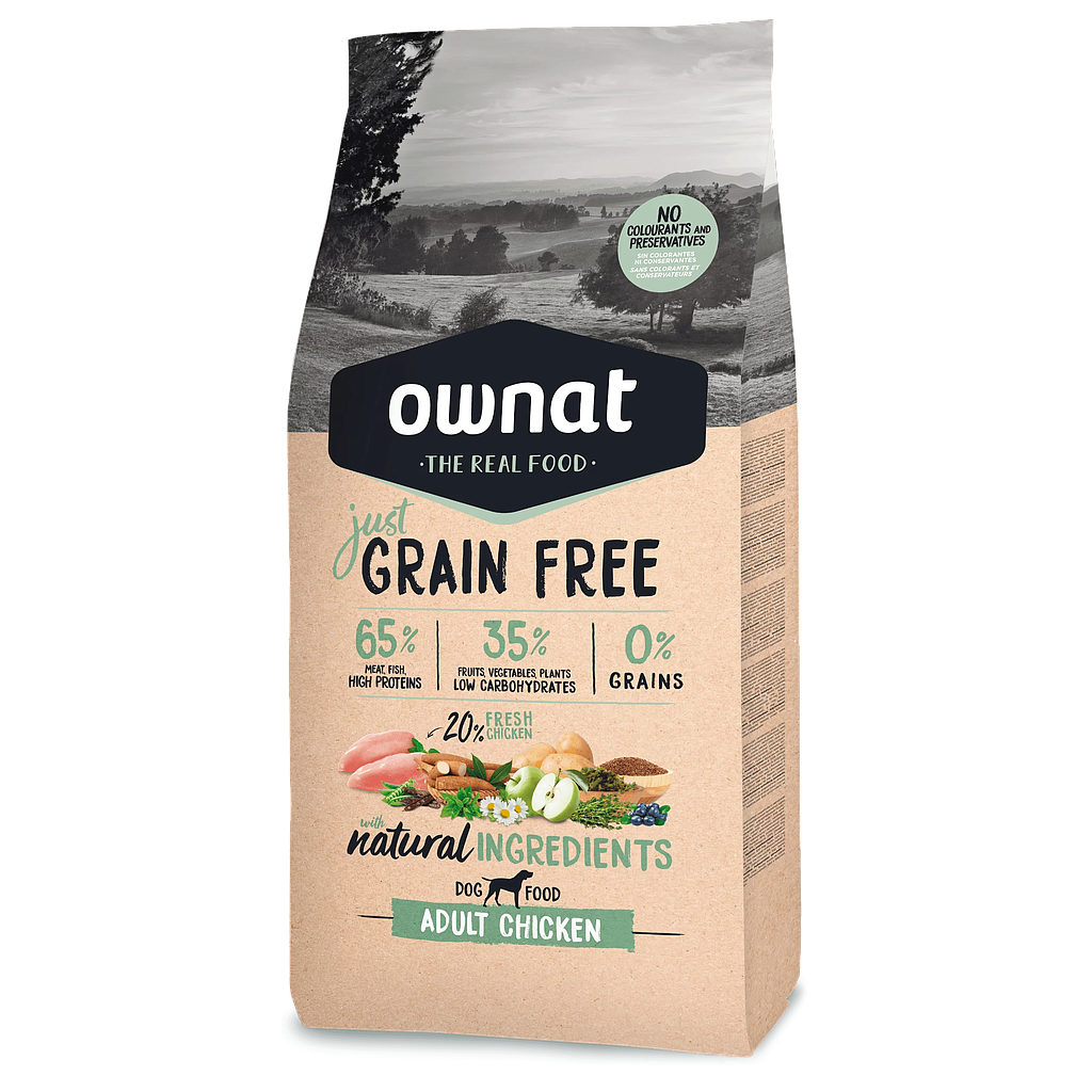OWNAT DOG JUST GRAIN FREE ADULT CHICKEN