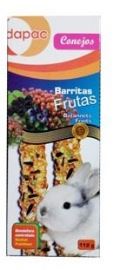 BARRITAS ROEDORES FRUTAS DAPAC 112gr