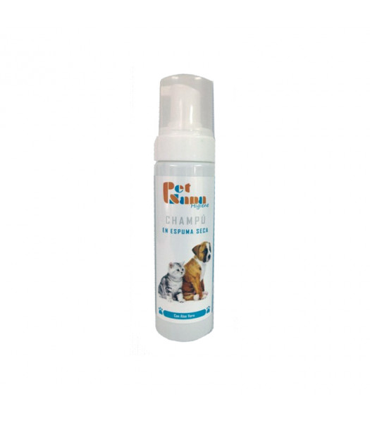 Pet Sana champu espuma seca perros y gatos 200ml